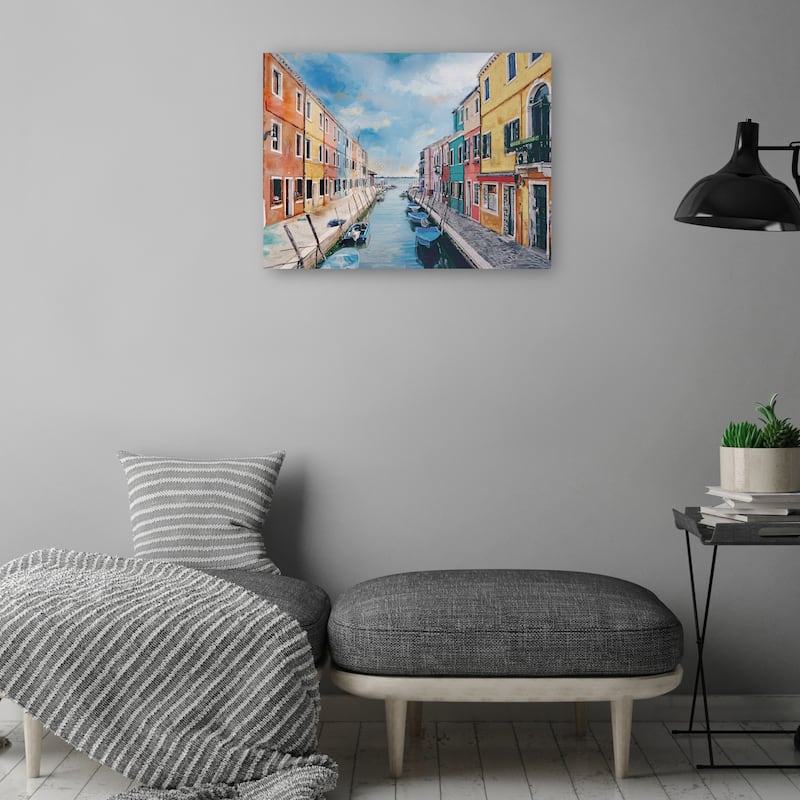 Colors of Venice By Studio Arts Canvas Art Print