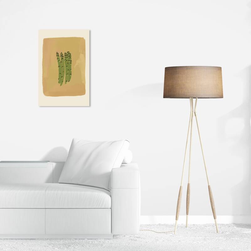 Wynwood Studio Canvas Food and Cuisine Asparagus Green and Beige Modern & Contemporary Wall Art Canvas Print - 24 x 16