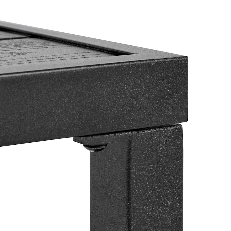 Yaheetech 39in Patio Counter Height Table Square Bar Height Table For Garden