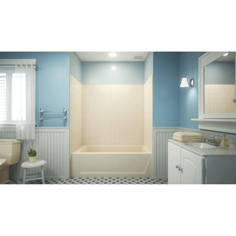 DreamLine QWALL-VS 36 in. D x 56-60 in. W x 62 in. H Acrylic Backwall Kit