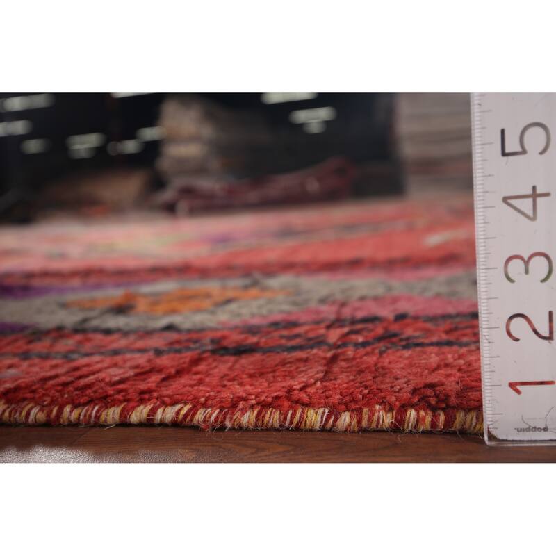 Plush Moroccan Oriental Area Rug Hand-Knotted Wool Carpet - 7'6"x 10'11"