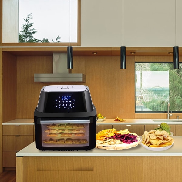 1800W 16.91Quarts Electric Hot Air Fryers Oven & Oilless Cooker All-in-One Air Fryer with 8 Presets. Opens flyout.