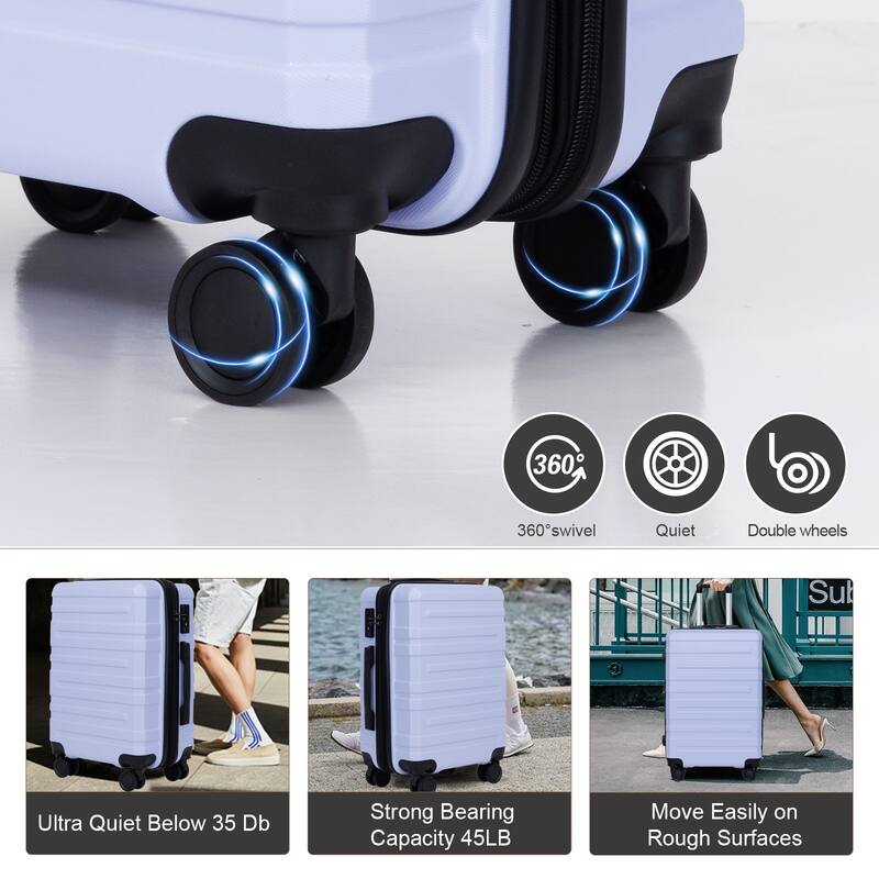 luggage sets 3 piece,carry-on luggage with wheels,check in luggage,28/24/20 inch luggage,tsa approved lock,hardshell suitcase