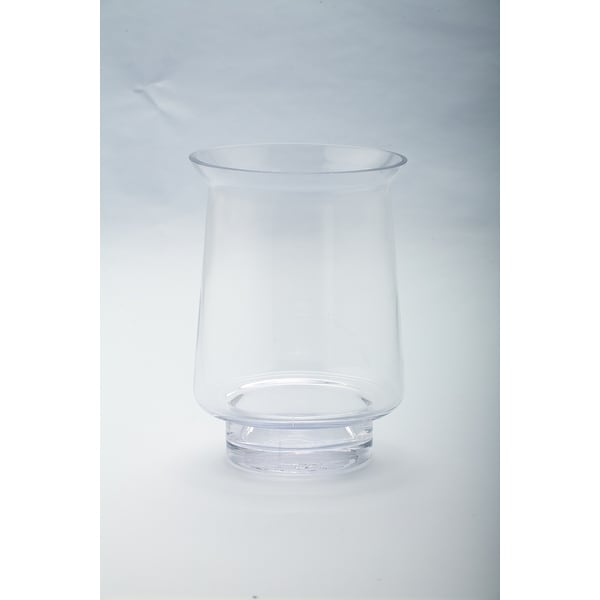 8” Hurricane Handblown Glass Votive Candle Holder - N/A