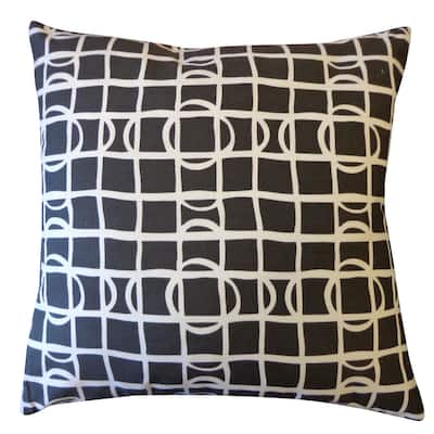 Jiti Indoor Transitional Geometric Patterned Cotton Accent Square Throw Pillows 20 x 20