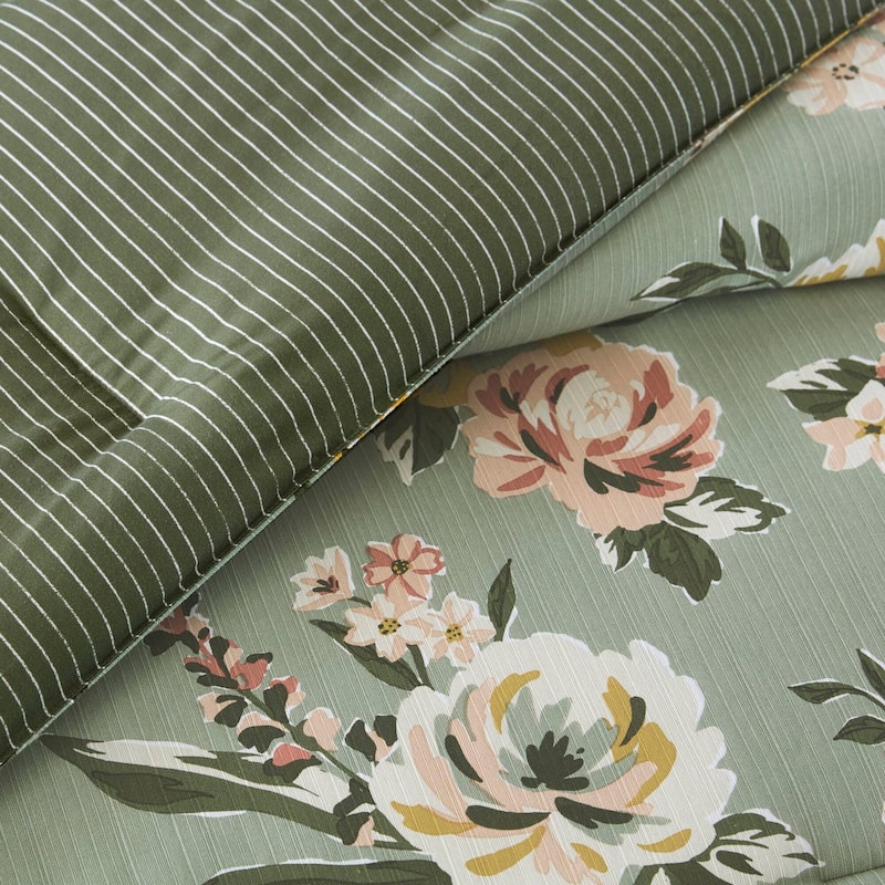 Madison Park Salara 7 Piece Vintage Floral Comforter Set