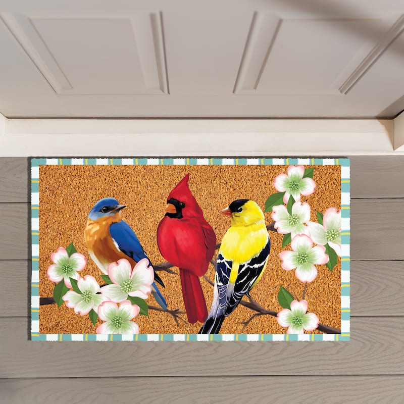 Bird Bunch Coir Door Mat - 30" x 18"