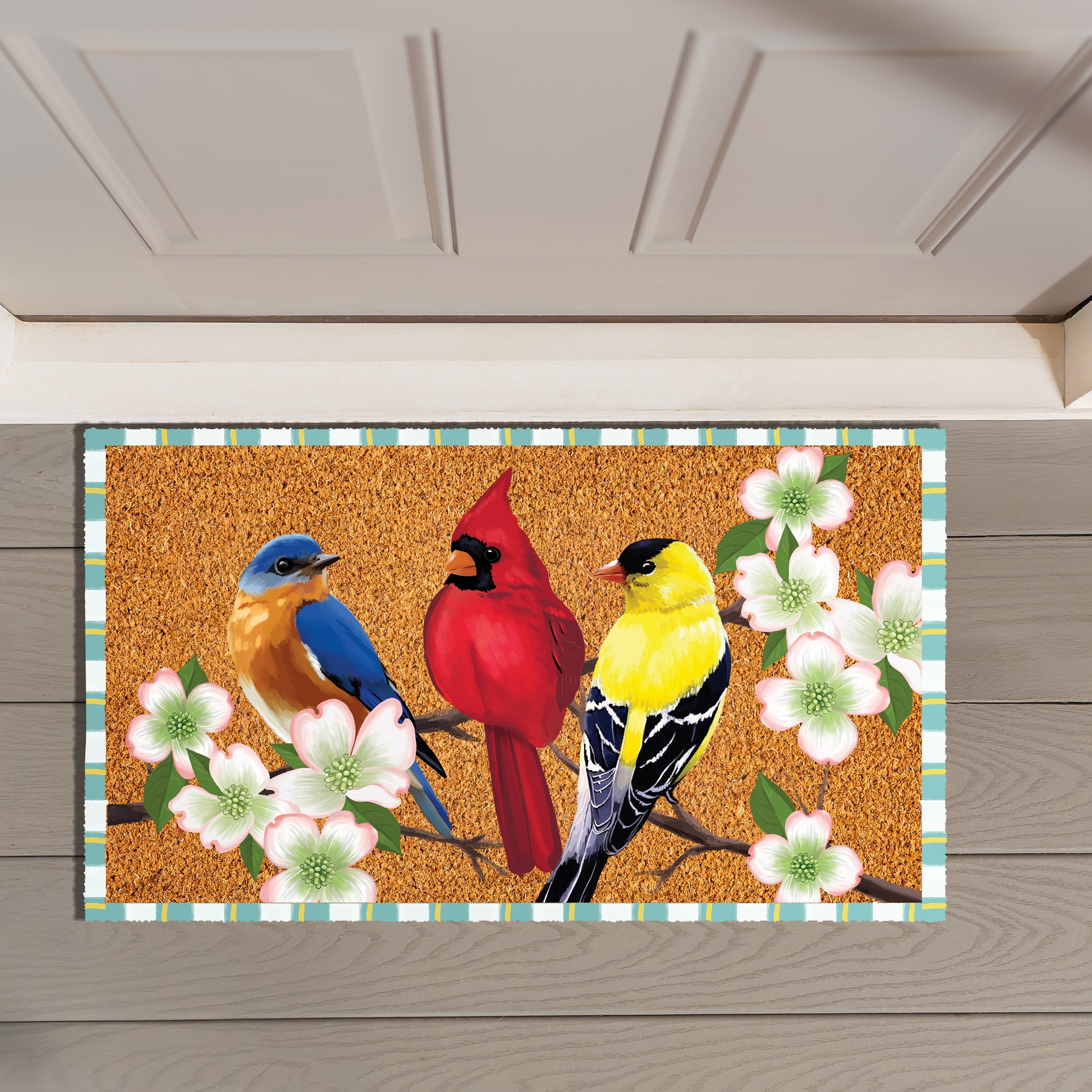 Bird Bunch Coir Door Mat