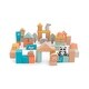 preview thumbnail 1 of 2, Saro 60 pcs Wooden Building Blocks Toddler