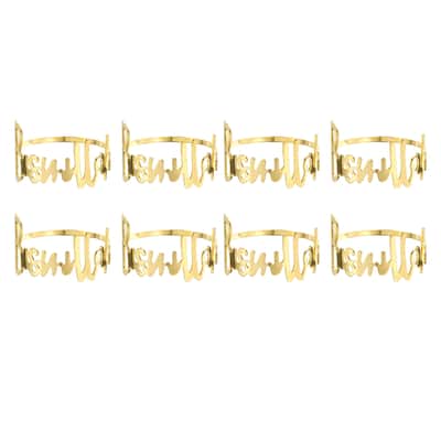Napkin Rings Metal Letter Shape Napkin Holder for Dinner