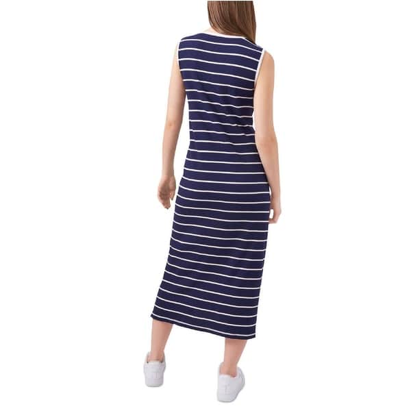 Riley & Rae Women's Striped Midi Dress Blue Size Large - Bed Bath & Beyond  - 40576641