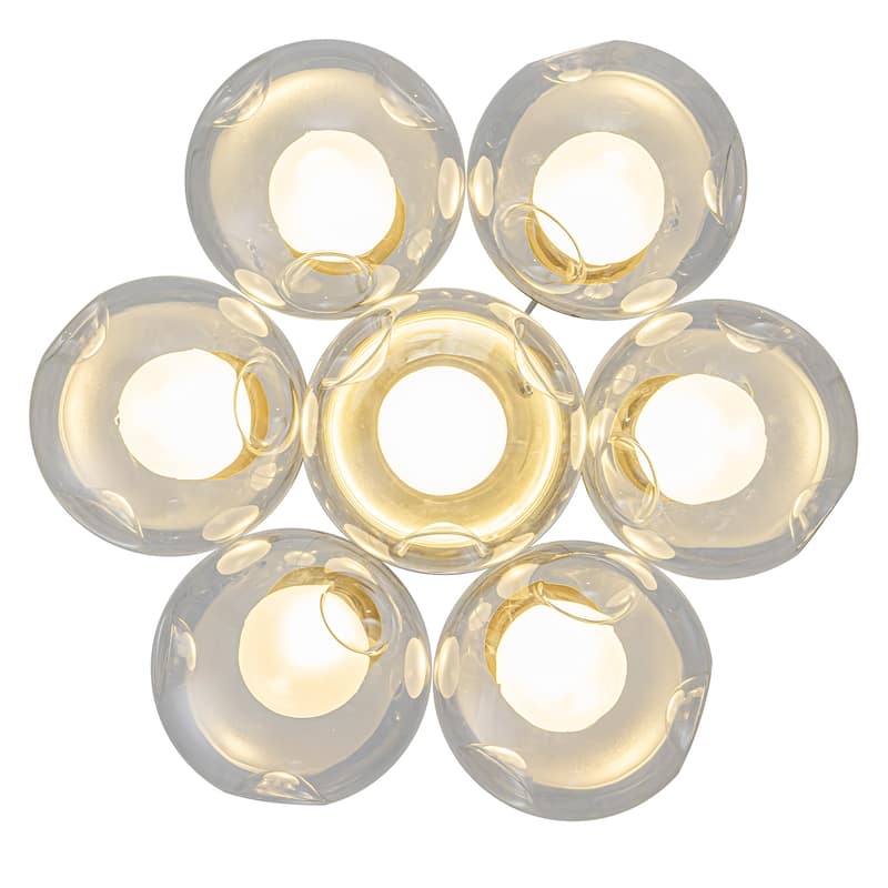 Modern Textured Glass Globe Pendant Light Frosted Shade Dining Room