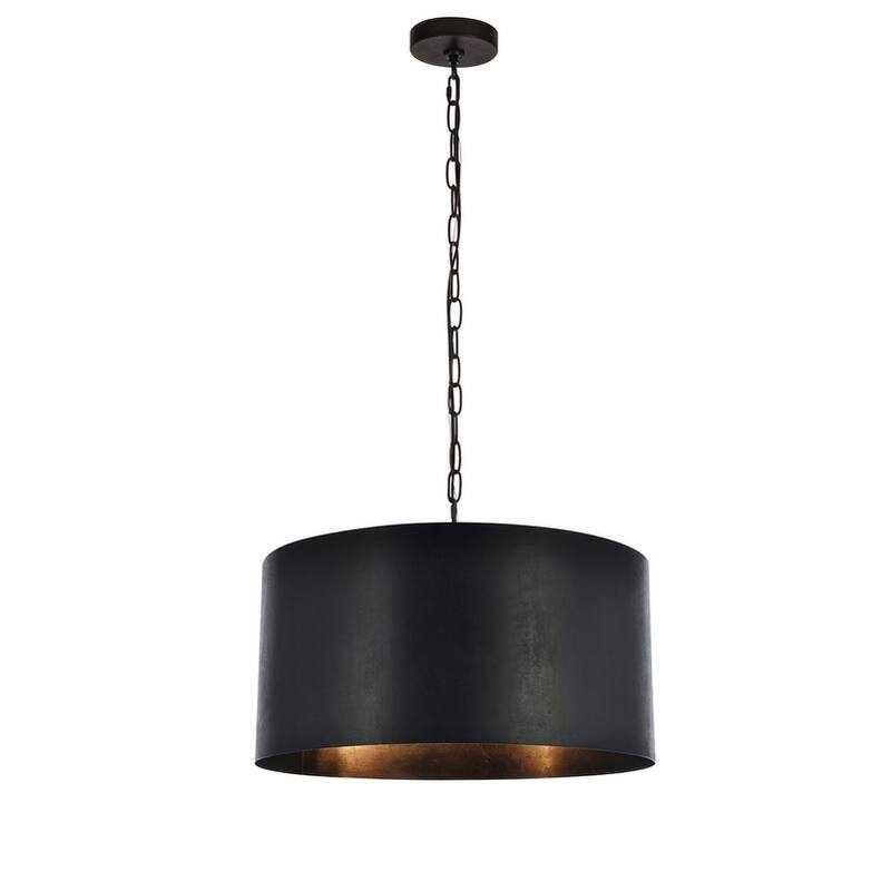 Miro Collection Pendant D20 H11.75 Lt:3 Vintage Black Finish - vintage black