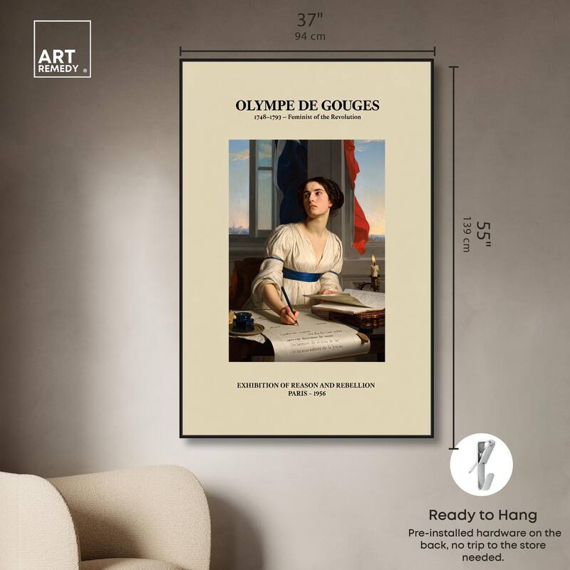 Intellectual Olympe Canvas by Art Remedy