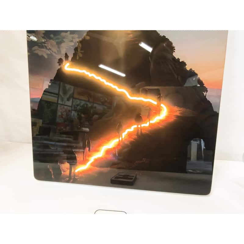 Christian Cross LED Wall Art - Acrylic UV Printed Light Up Religious Picture with Remote Control