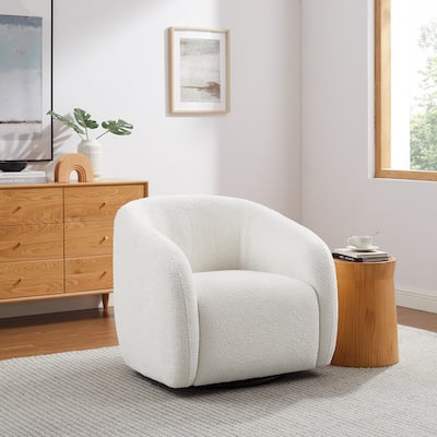 Kiptin 31.7"W 360 Degree Swivel Barrel Chair