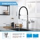 preview thumbnail 6 of 8, Single Handle Pull Down Sprayer Kitchen Faucet in Brushed Nickle