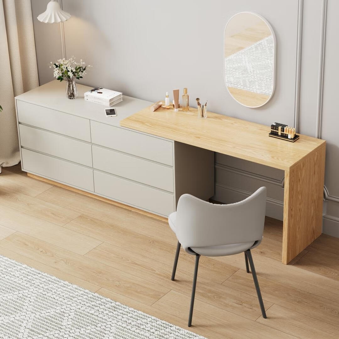 White desk 6 drawers hotsell