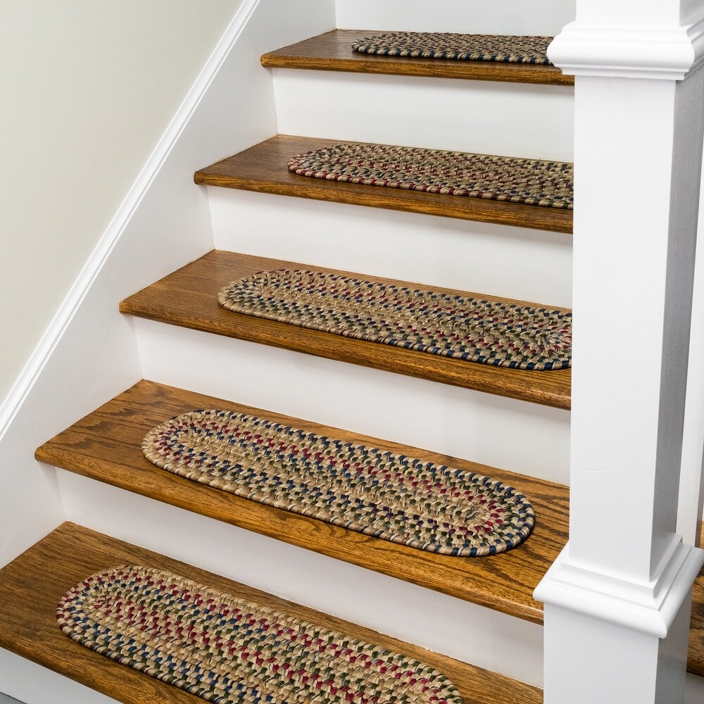 Details about   16 = Step  10'' x  29'' Woven Nylon Carpet Little Shaggy Stair Treads  . 