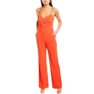 trina turk orange jumpsuit