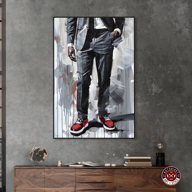 Notoriart Man Of Style Ii Framed Men Style 1 Piece Canvas Wall Art