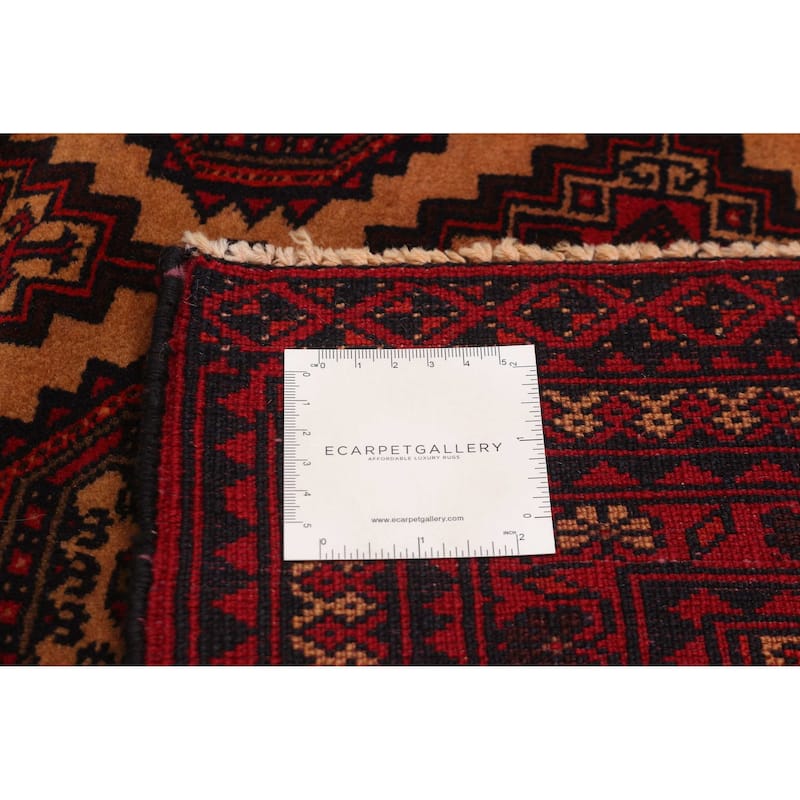Teimani Red Rug 3'11" x 6'2" - 3'11 x 6'2