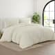 Soft Essentials Oversized Wheat Pattern 3-piece Duvet Set - Ivory - Full - Queen