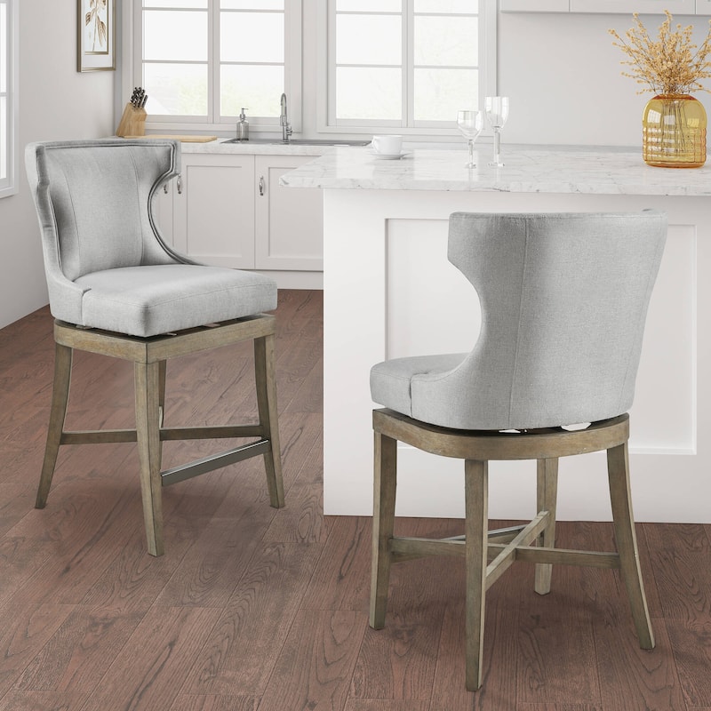 Madison Park Carson Counter Stool With 360 degree Swivel Seat