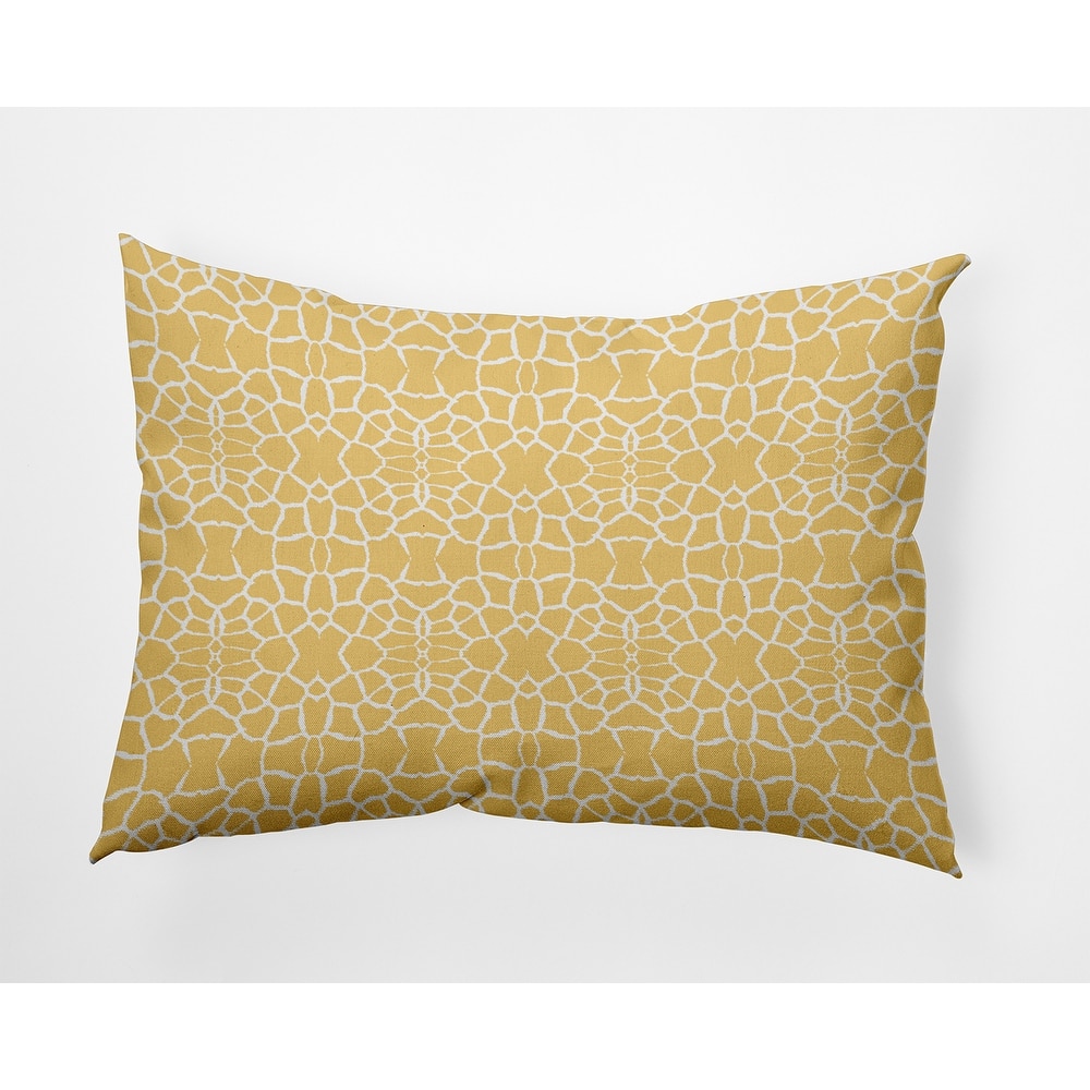 Tiny Giraffe Pattern Indoor/Outdoor Throw Pillow