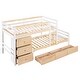 preview thumbnail 7 of 28, Twin over Twin Loft Bunk Bed with Drawers and Ladder