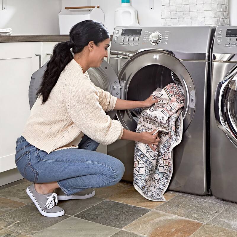 Nuloom Kellee SpinClean Machine Washable Modern Diamonds Area Rug