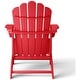 preview thumbnail 99 of 156, Aderson Outdoor Poly Adirondack Chair With Ottoman And Side Table 12-Piece Set