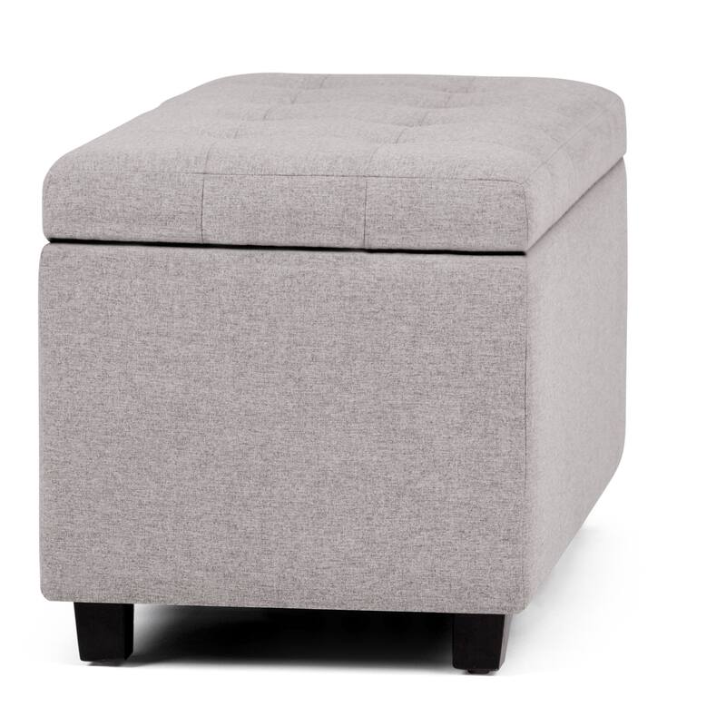 Modern Storage Ottoman for Living Room - Gray