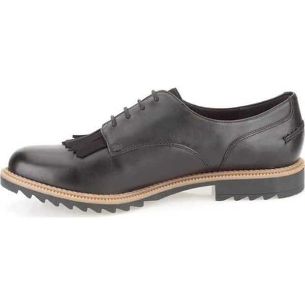 Shop Clarks Women's Griffin Mabel Oxford Black Leather - Overstock -  11785064