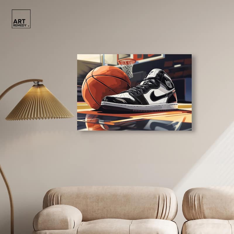 At the Court Canvas by Art Remedy, Gallery Wrapped