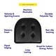 preview thumbnail 4 of 5, U-Shaped Faux Leather Memory Foam Chair Pads