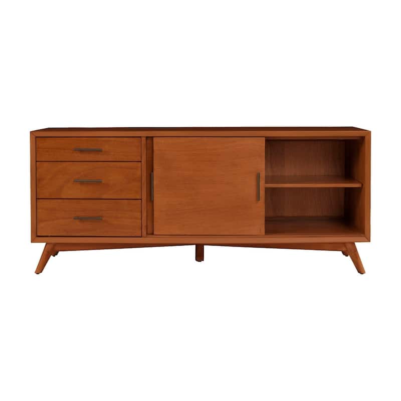 Alpine Furniture Flynn Large TV Console in Acorn Brown