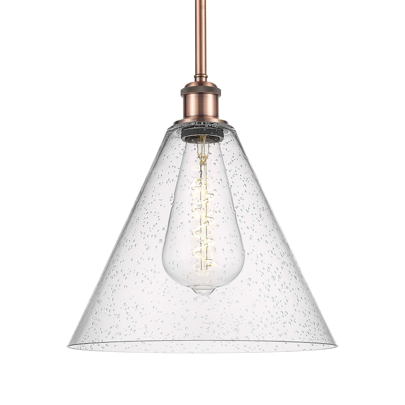 Innovations Lighting 516-1S-13-12 Berkshire Pendant Berkshire 12" Wide - Antique Copper / Seedy