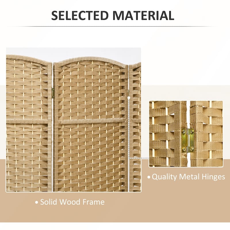Folding Freestanding Privacy Screen for Home and Office