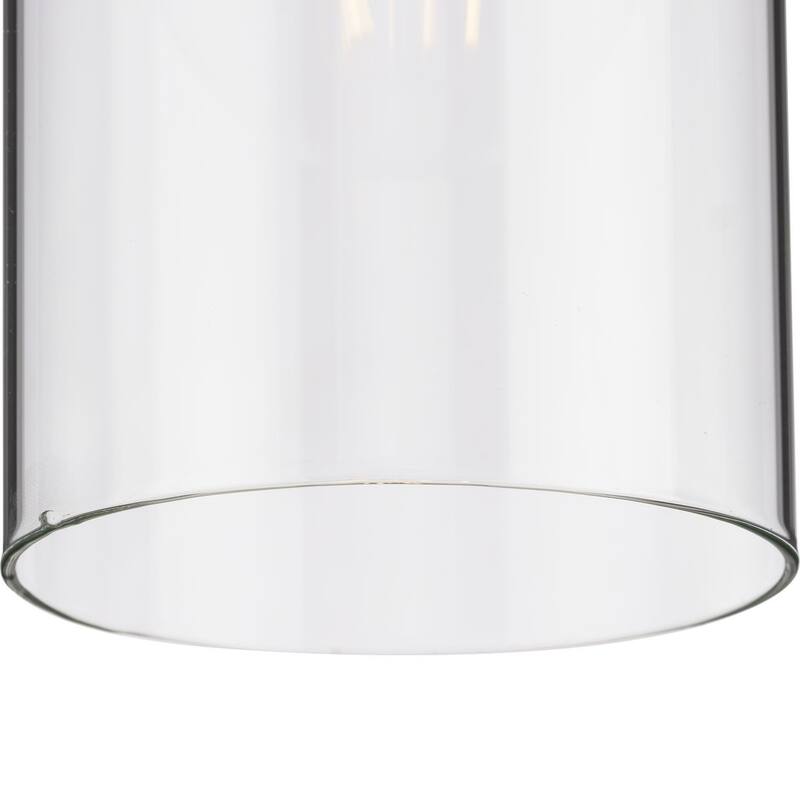 Cofield Collection One-Light Brushed Nickel Transitional Pendant - 4 in x 4 in x 9.75 in