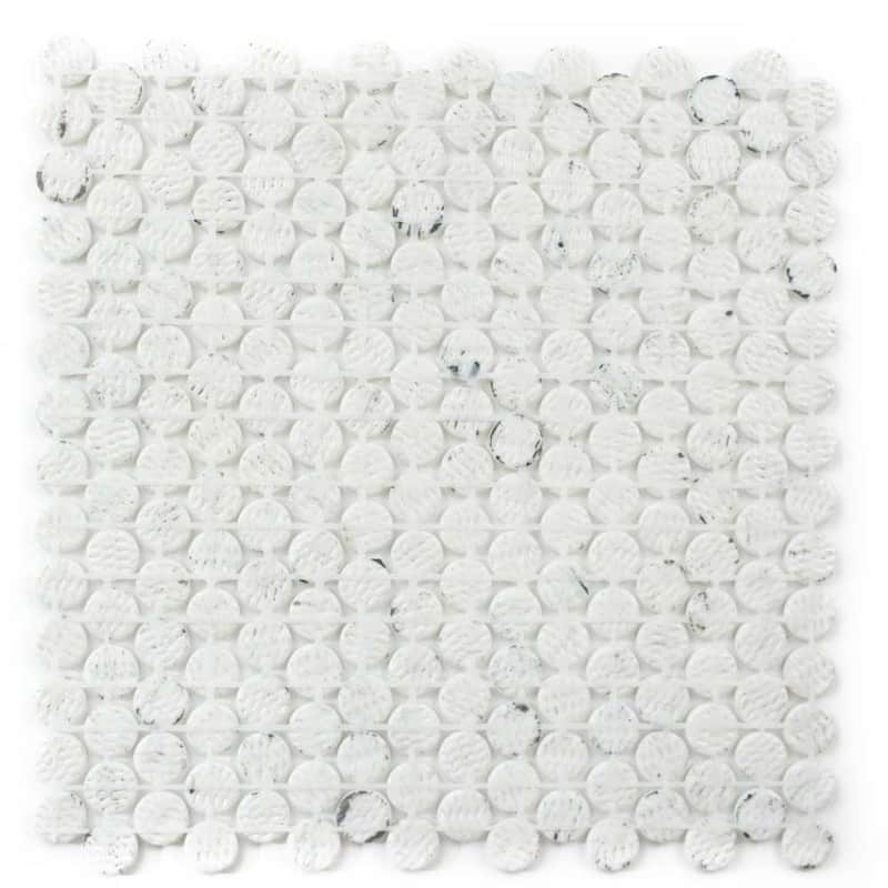 Eterna Penny 12x12 Glass Round Mosaic Tile - Floor, Wall, Backsplash