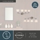 preview thumbnail 8 of 9, Vaxcel Lighting W0522 Bellwood 4 Light 28" Wide Vanity Light