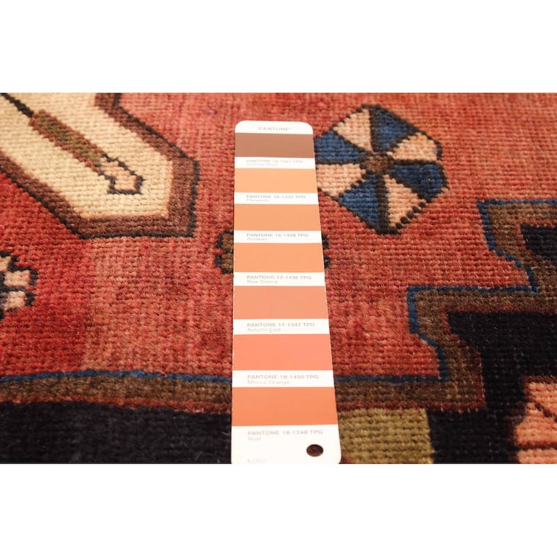 ECARPETGALLERY Hand-knotted Melis Vintage Dark Copper Wool Rug - 4' 9" x 6' 11"