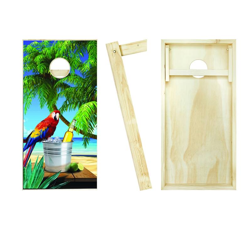Parrot Outdoor Cornhole Board Game Set