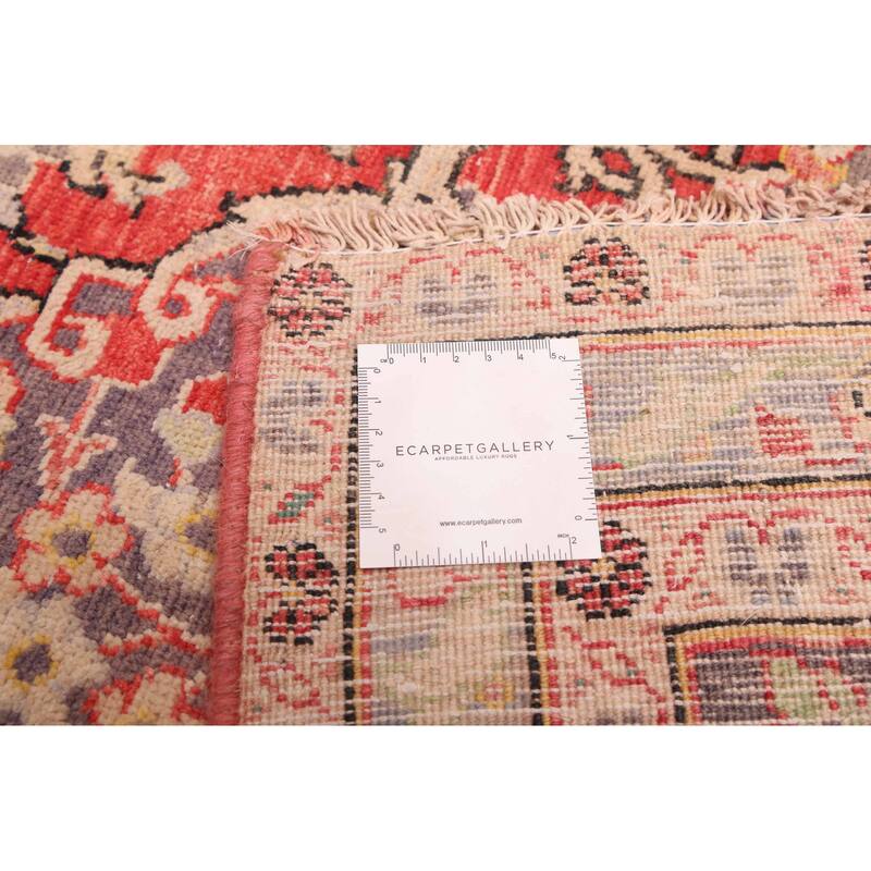 ECARPETGALLERY Hand-knotted Antalya Vintage Red Wool Rug - 8'0 x 12'8