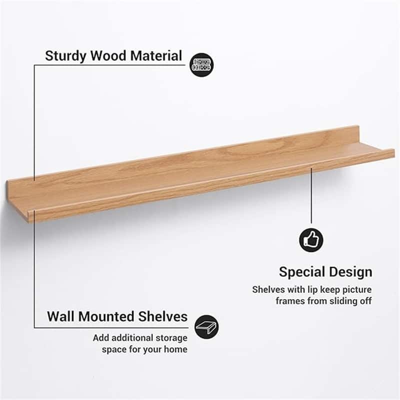 48 Inch Floating Shelves - 4.13"D x 48"W x 2"H