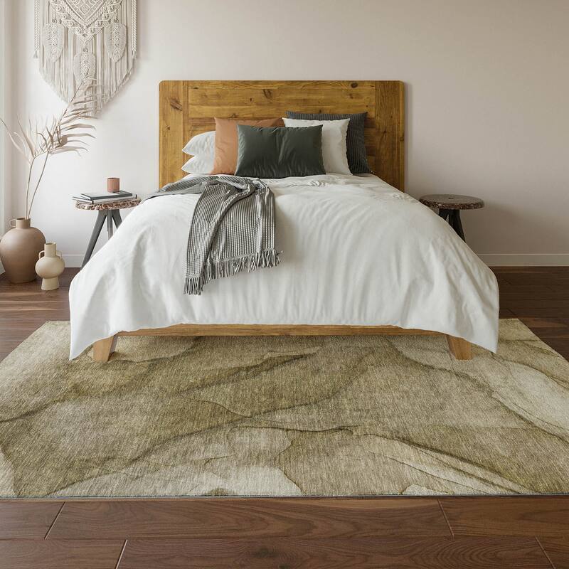 Premium Washable Super Soft Abstract Waves Mayfield Rug