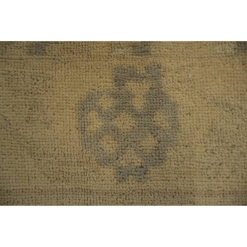 Hand Knotted Oriental 100% Wool Carpet Transitional Floral Greys & Charcoal Khotan Area Rug - 9' 9'' X 8' 3''