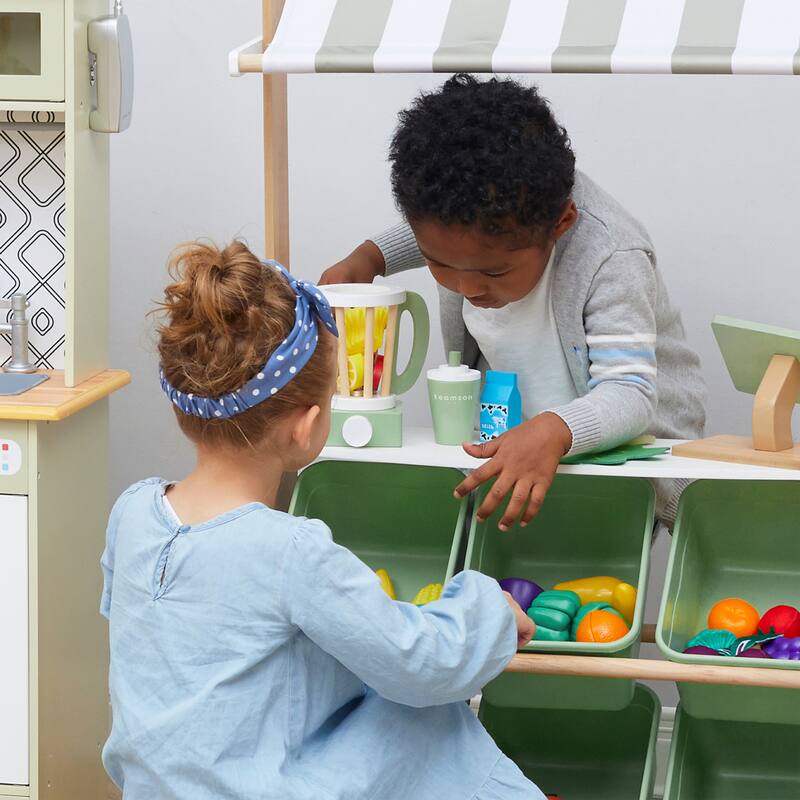 Teamson Kids - Little Chef Frankfurt Wooden Blender play kitchen accessories - Multi