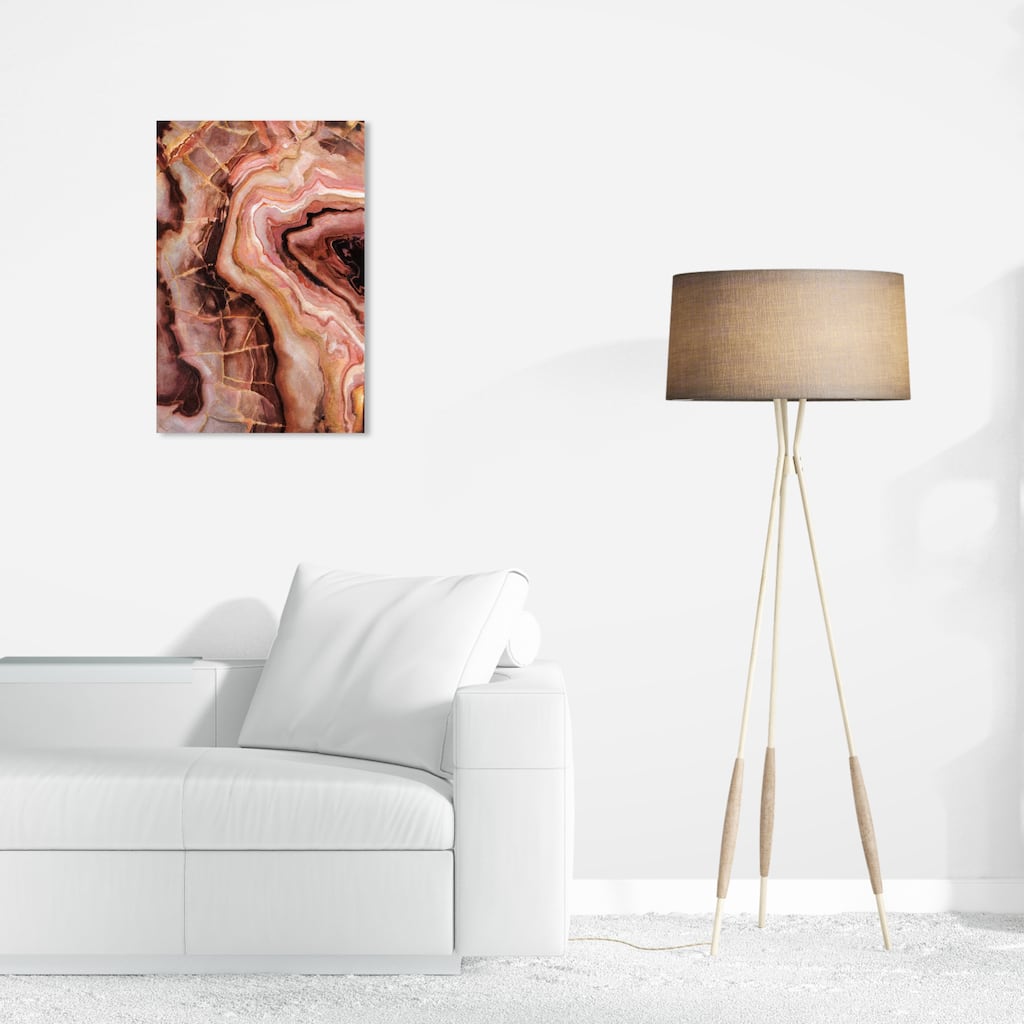 Wynwood Studio Canvas Abstract Doll Memories - Safari inspo Pink and Light Pink Glam Wall Art Canvas Print